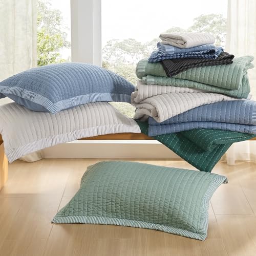 Bedsure Quilts King Size - King Quilt Bedding Set Bedspread Coverlet Comforter, Lightweight Corduroy Pattern Bedspread, 3-Piece Set with 106"x96" Coverlet & 2 Pillow Shams, All-Season Soft Microfiber Bedsure