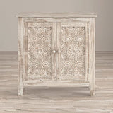 Jofran Inc. Global Archive Solid Mango Wood Hand Carved Accent Chest Jofran Inc.