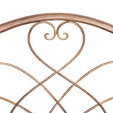 SAFAVIEH PAT5014A Collection Amaris Rusty Orange Wrought Iron 4 Tier Outdoor Bakers Rack Shelve Safavieh