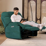 EONIX Dual Motor Zero Gravity Power Recliner Chair, 400lbs Lay Flat Recliner Sofa Chair, Independent Adjustable Footrest and Backrest, Cozy Padding and Cushion, SXXY007032, Forest Green