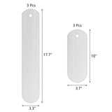 ZEAYEA 6 Pieces Metal Straight Sock Jigs, 2 Sizes Sublimation Crew Sock Jigs, Dye Printing Heat Press Transfer Socks Accessories for Printing DIY Pattern Designs Heat Press Socks ZEAYEA