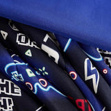 Wink Deer Twin Comforter Set for Boys-3 Pieces Gamer Glow in the Dark Twin Bedding Sets for Kids,1 Comforter,1 Sham and 1 Decor Pillow Wink Deer