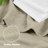 Utopia Bedding Khaki 100% Cotton Blanket [King Size - 90x108 Inch] 350GSM Lightweight, Soft and Breathable Thermal Blanket for All Seasons Utopia Bedding