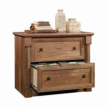 Sauder Palladia File Cabinet, Vintage Oak finish - WoodArtSupply