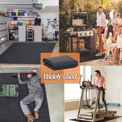 10 x 12 FT Outdoor Storage Shed Mat, Waterproof Storage Shed Flooring Mat, Anti-Slip Patio Furniture Floor Scratch Prevention Mat, Dustproof Outdoor Carport Mat Ahpuhtan