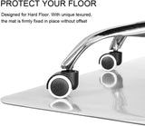 Kuyal Clear Chair mat for Hardwood Floor 46 x 60 inches Transparent Floor Mats Wood/Tile Protection Mat for Office & Home (46" X 60" Rectangle) Kuyal