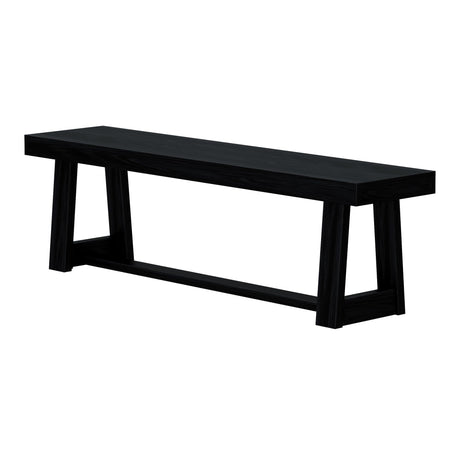 Plank+Beam 60 Inch Farmhouse Dining Bench, Solid Wood Entryway Bench, Wooden Outdoor Bench, Kitchen Dining Seat, Dining Room, Home Office, Living Plank+Beam