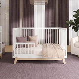 Dream On Me Hygge 5-in-1 Convertible Full-Size Baby Crib in Vintage White Oak, GreenGuard Gold & BSA, Converts to Toddler, Day & Full-Size Bed, Adjustable Mattress Heights, Modern Nursery