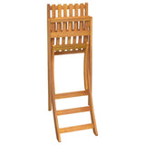 Stylish 3-Piece Solid Acacia Wood Outdoor Bar Set for Patio & Balcony BUKSCYJS