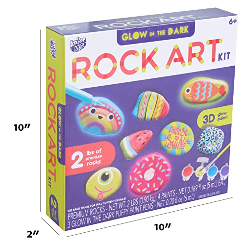 Anker Play Products 450291/DOM Glow in The Dark Rock Art Kit, Standard, Multiple Anker Play Products
