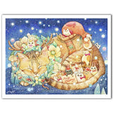 Pintoo Jigsaw Puzzles 1200 Piece for Adults - Cotton Lion - Christmas Night & Cats Beautiful Plastic Puzzle for Home Decor Zero Dust Easy Storage [H2250] Pintoo
