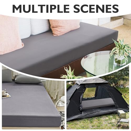 Cot Sheets 31" x 75", Cot Size Sheet Fitted for Narrow Twin Mattress/RVs Bunk/Guest Beds/Army Cots/Trifold Mattress/Travel Size Mattress, Ultra Soft & Breathable Camper RV Bunk Bed Sheets, Gray URZGU