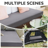 Cot Sheets 31" x 75", Cot Size Sheet Fitted for Narrow Twin Mattress/RVs Bunk/Guest Beds/Army Cots/Trifold Mattress/Travel Size Mattress, Ultra Soft & Breathable Camper RV Bunk Bed Sheets, Gray URZGU