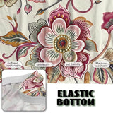 Xorudoydet Bohemian Floral Print Stretch Sofa Slipcover Armless Futon Cover Fitted Furniture Protector Polyester Spandex Washable Armless Sofa Cover Folding Couch Covers Xorudoydet