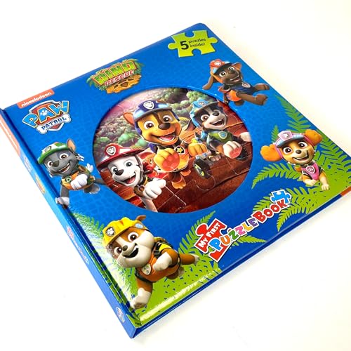 Paw Patrol Dino Rescue My First Puzzle Book - Jigsaw Puzzles for kids, 10-page board book, 5 puzzles to enjoy Phidal