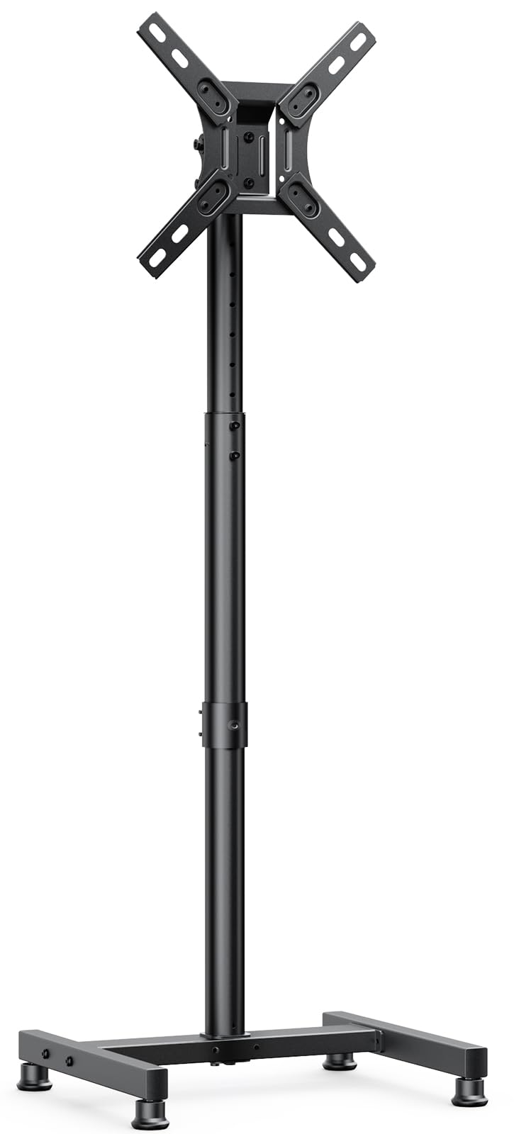 AM alphamount TV Floor Stand for 13-50 inch Flat/Curved TVs up to 44 lbs, 8 Level Height Adjustable Monitor Floor TV Stand with VESA 200x200, Portable TV Mount Stand for Living Room, Bedroom, Office AM alphamount