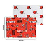 FOCO Cleveland Browns NFL Team Color Bed In a Bag Comforter Bedding 5 Piece Twin Set FOCO