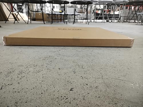 VEVOR Mahjong Table, 4 Player Folding Domino Table with Wear-Resistant Green Tabletop, Portable Square Card Table with 4 Cup Holders & 4 Chip Trays for Mahjong Poker Puzzles, 35.4 x 35.4-inch VEVOR