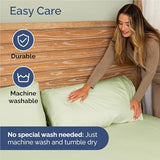 Twin XL Size 3 Piece Sheet Set - Comfy Breathable & Cooling Bed Sheets Set - Hotel Luxury Bedding for Women, Men, Kids, Teens, Boys & Girls - Deep Pockets & Wrinkle Free - Oeko-Tex - Light Sage Green CGK Unlimited