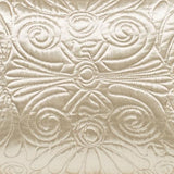 Touch of Class Portia Luxury Bedding | Soft Pearl | Premier Quilted Polyester Satin | Romantic Hand Guided Machine Quilted Scroll Design 3 Piece Set: Cal King Oversized Bedspread & 2 King Shams Touch of Class
