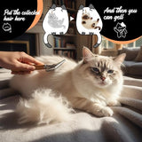 OGNWFUNK 2Pcs Cat Hair Keepsake Bottles, Pet Hair Keychain for Collecting Hair, Furever Gift for Pet Lovers, Cat Keychain Memory Keepsake