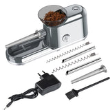 Electric Cigarette Rolling Machine Automatic Roller Maker Portable Household Auto Cigarette Injector Machine 3 in 1 for King/Regular Slim 100s Size Cigarettes Pre Roll Cones (Gray) JOUGE