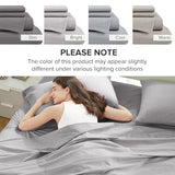 Comfort Spaces 100% Cotton Sheet Set Breathable, Lightweight, Soft with 12" Elastic Pocket Fits up to 14" Mattress, All Season Cozy Bedding, Matching Pillow Case, Twin Grey 3 Piece Comfort Spaces