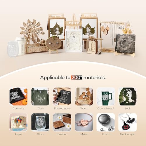 BlazeX M3 Laser Engraver Machine 5000mW, 0.01 mm High Accuracy Laser Cutter and Engraver Machine for Beginners, with Honeycomb Goggles Enclosure Engraving Materials Toolkit, Class 1 Laser BlazeX
