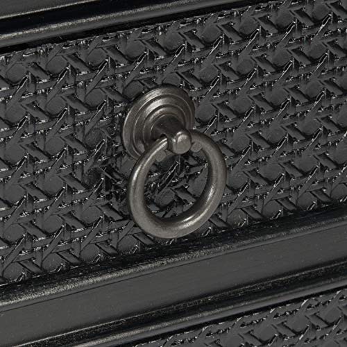Safavieh Home Collection Haines Black 4-Drawer Bottom Shelf Console Table SAFAVIEH