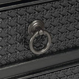 Safavieh Home Collection Haines Black 4-Drawer Bottom Shelf Console Table SAFAVIEH