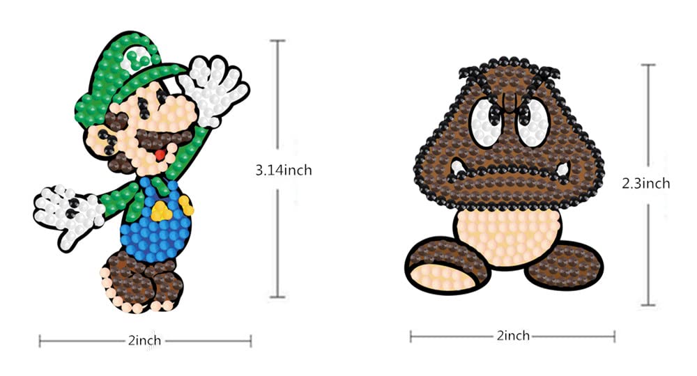 MMAHD 12 PCS 5D DIY Diamond Art Stickers Kits,Diamond Art Cartoon Animal Pattern, Suitable Beginners MMAHD