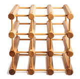 J.K. Adams Wood Stackable Modular Wine Rack Storage Holder with Natural Pins, 12 Bottle, Ash J.K. Adams
