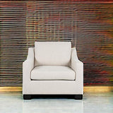 Christopher Knight Home Wesley Contemporary Fabric Club Chair, Beige, Dark Brown 33.5D x 33.75W x 32H Inch Christopher Knight Home