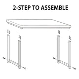 NSdirectModern Computer Desk 63 inch Large Office Desk Writing Study Table for Home Office Desk Workstation Wide Metal Sturdy Frame Thicker Steel Legs, Black. NSdirect