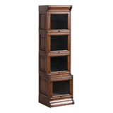 Crafters and Weavers Arts and Crafts Wood Barrister Bookcase in Solid Walnut Crafters and Weavers