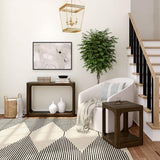 Plank+Beam Forma Console Table, 46 Inch, Solid Wood Sofa Table, Entryway Table for Hallway, Narrow Behind The Couch Table, Console Tables for Entryway, Living Room, Foyer, Easy Assembly, Walnut Plank+Beam