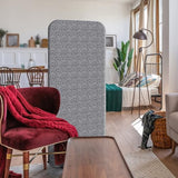 DECOLAB Free Standing Room Dividers, Fabric Room Separation Panels for Bedroom, Dressing Room, Home, Office, Restaurant, Scratch Resistance, 29"x65", Frost DECOLAB