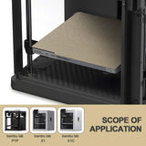 HICTOP Bambu lab PEI Sheet Double Sided 257.5 x 257.5mm(10.14 * 10.14inch) Textured PEI Sheet PEI Build Plate for Bambu Lab X1/ X1C/ P1P /A1 3D Printers HICTOP