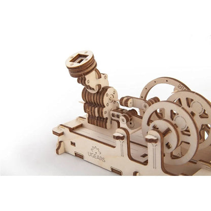 UGEARS Engine 3D Wooden Puzzle Brain Teaser Construction Set for Teens and Adults - WoodArtSupply