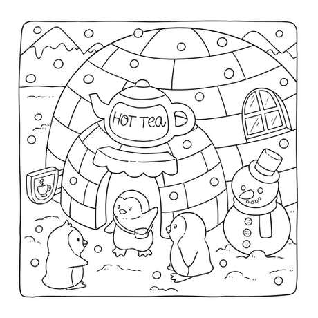 Adorable Shop: Cute & Simple Coloring Book for Adults and Kids Featuring the Joyful Daily Life of Animal Characters TAD Publishing LLC