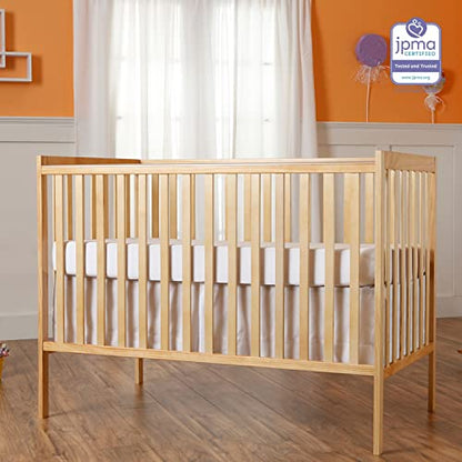 Dream On Me Synergy 5-In-1 Convertible Crib In Natural, Greenguard Gold Certified - WoodArtSupply