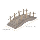 Gadpiparty Garden Bridge 2pcs Miniature Wooden Arch Bridge Model Mini Garden Ornaments Micro Landscape Decor Miniature House Decorations Gadpiparty