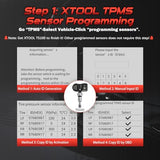 XTOOL TP150 TPMS Programming Tool, Universal TPMS Tire Sensor Relearn/Reset/Activate/XTOOL TS100 Sensor Programmer, Tire Pressure Monitor System Diagnostics Tool XTOOL