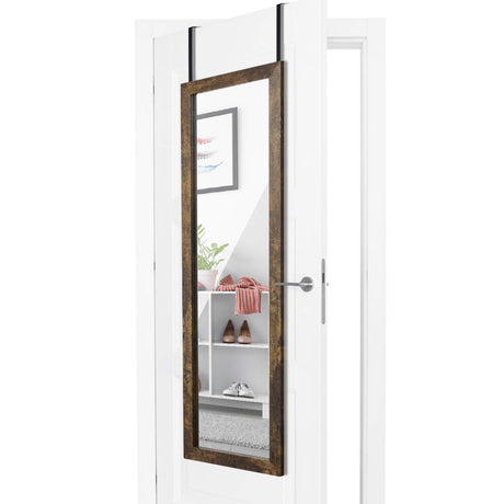 Sunix Wood Full Length Mirror, 48" x 14" Wall Mirror with Wood Frame, Full Length Door Mirror, Hanging Mirror Body Mirror for Bedroom, Rustic Frame Sunix