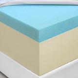 Furinno Tidur Cooling Gel Memory Foam Mattress, 6 Inch, King, White Furinno