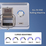 3 in 1 Electric Cigarette Rolling Machine Cone Rolling Automatic Machine Portable Household Auto Cigarette Injector Machine for King/Regular Slim 100s Size Cigarettes Pre Roll Cones (Silver) JOUGE