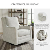 Signature Design by Ashley Kambria Casual Upholstered Swivel Glider Accent Chair, Gray Signature Design by Ashley