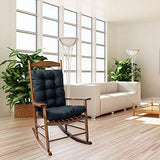 SEAHOME Rocking Chair Cushion Pad, 2 Piece Indoor/Outdoor Rocking Chair Cushions Set Non-Slip Overstuffed Patio Chair Cushion SEAHOME