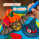 Kretrum 3D Pen Filament Refills 40 Colors, 3D Printer PLA 1.75mm Filament,Each Color 3M, Total 120M (394 Feets), Sparkly Glitter Transparent Glowing Filament, Compatible with MYNT3D SCRIB3D 3D Pens Kretrum