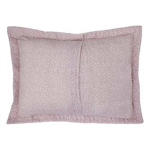 Laura Ashley - Twin Quilt Set, Reversible Cotton Bedding with Matching Sham, Lightweight Home Decor for All Seasons (Lidia Pink, Twin) Laura Ashley
